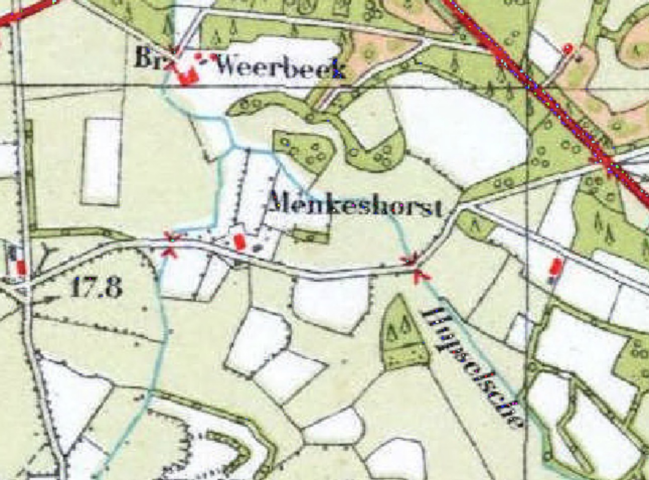 1930 kaart Menkeshorst